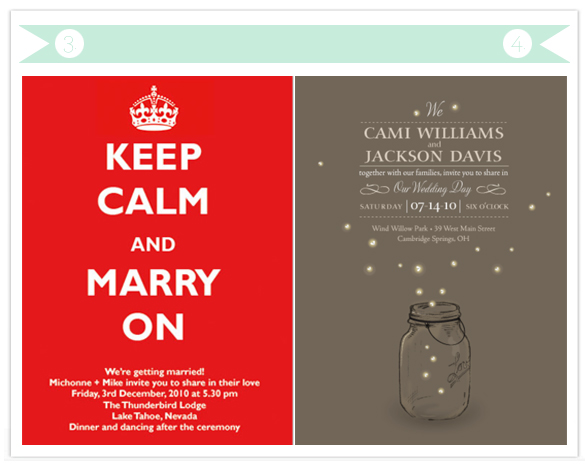 Pear Nouveau Wedding Invitations by Emily Ranneby