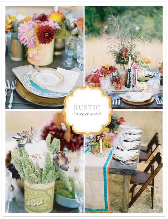 floral containers for wedding dinner tables