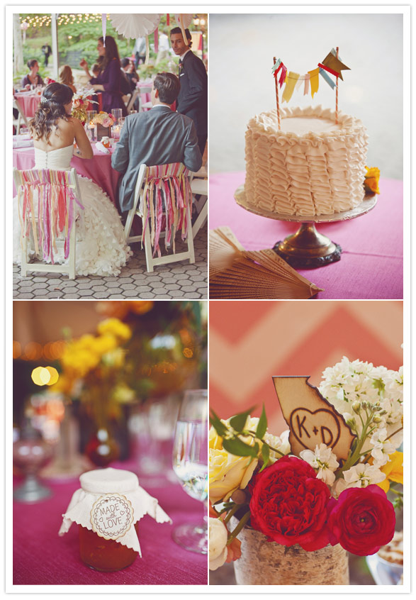 Indie garden theme wedding: Kelly + Drew | Real Weddings | 100 Layer Cake