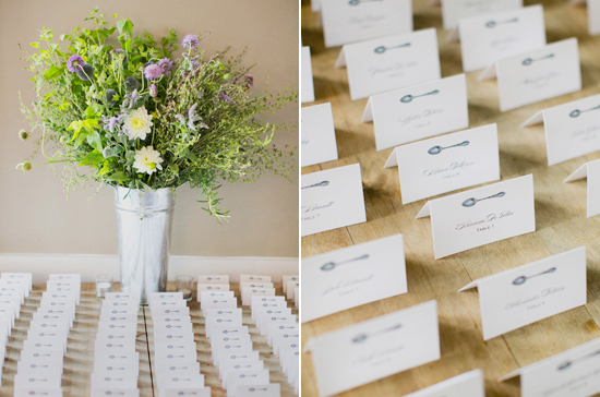 spoon printed escort cards