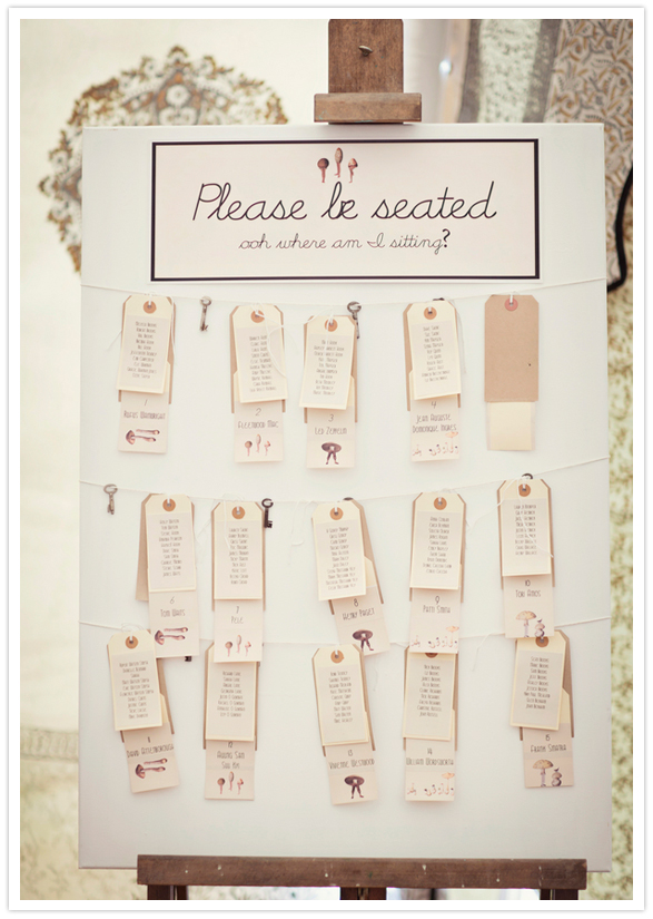 paper tags and key escort cards