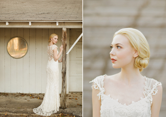 Claire Pettibone wedding dress | Photo by  Apryl Ann Photography | 100 Layer Cake