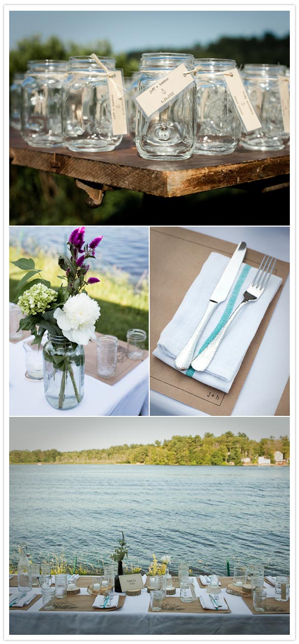 new england lakeside wedding