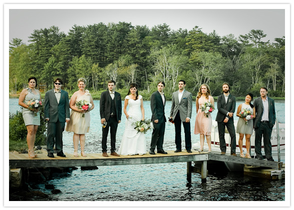 new england lakeside wedding