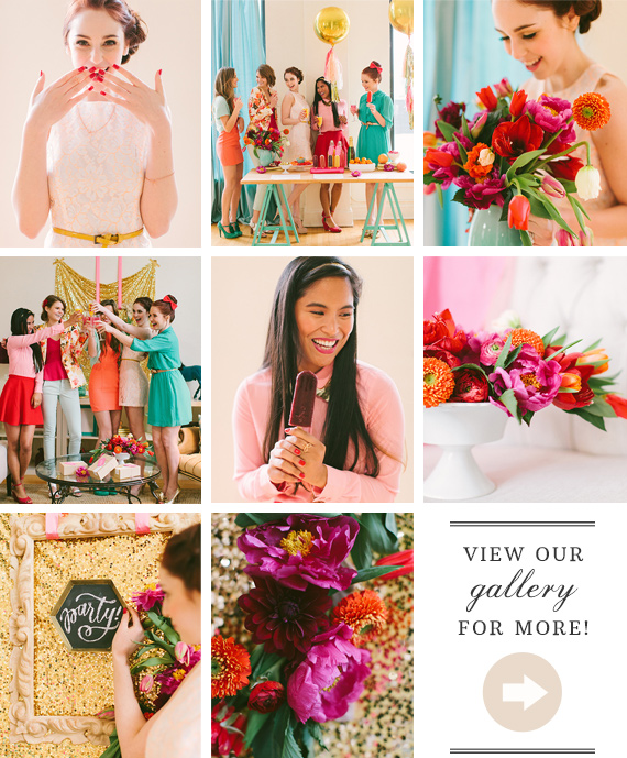 Pink, gold and aqua party inspiration | Bachelorette + Shower, Party ...