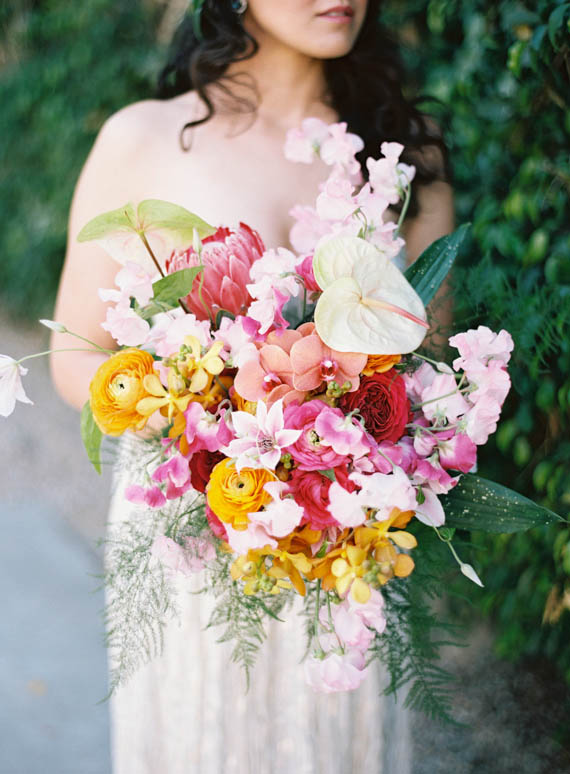 Tropical, summer wedding ideas | Indigo wedding ideas | 100 Layer Cake