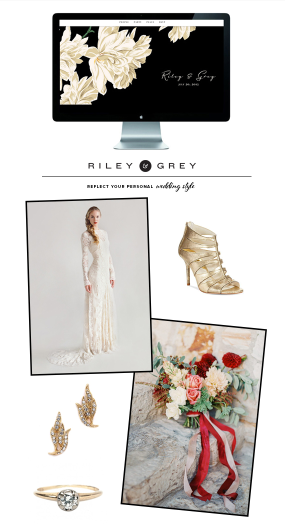 Riley & Grey wedding websites | Wedding planning | 100 Layer Cake