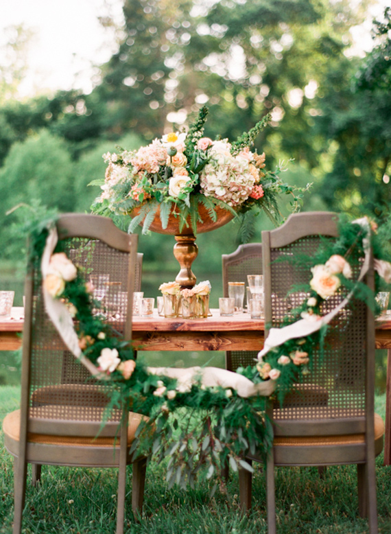 Romantic Southern garden wedding inspiration | 100 Layer Cake | Bloglovin’