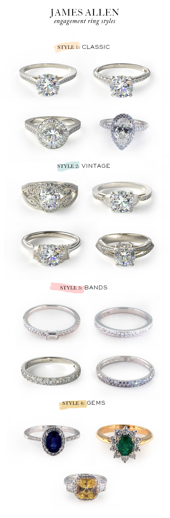 James Allen engagement rings | 100 Layer Cake
