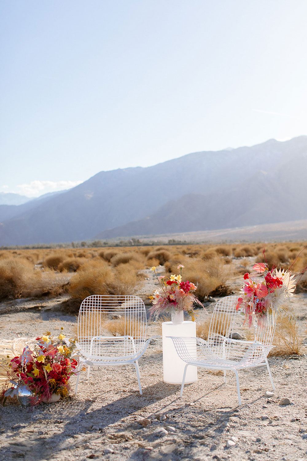 Funky And Modern Elopement Inspiration In Palm Springs 100 Layer Cake