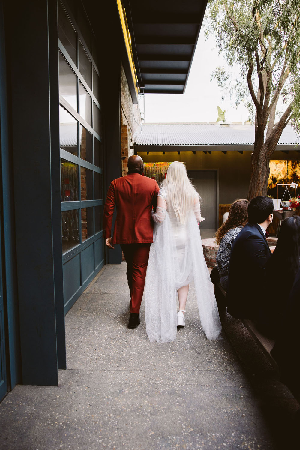 A tropical maximalist disco wedding in Los Angeles