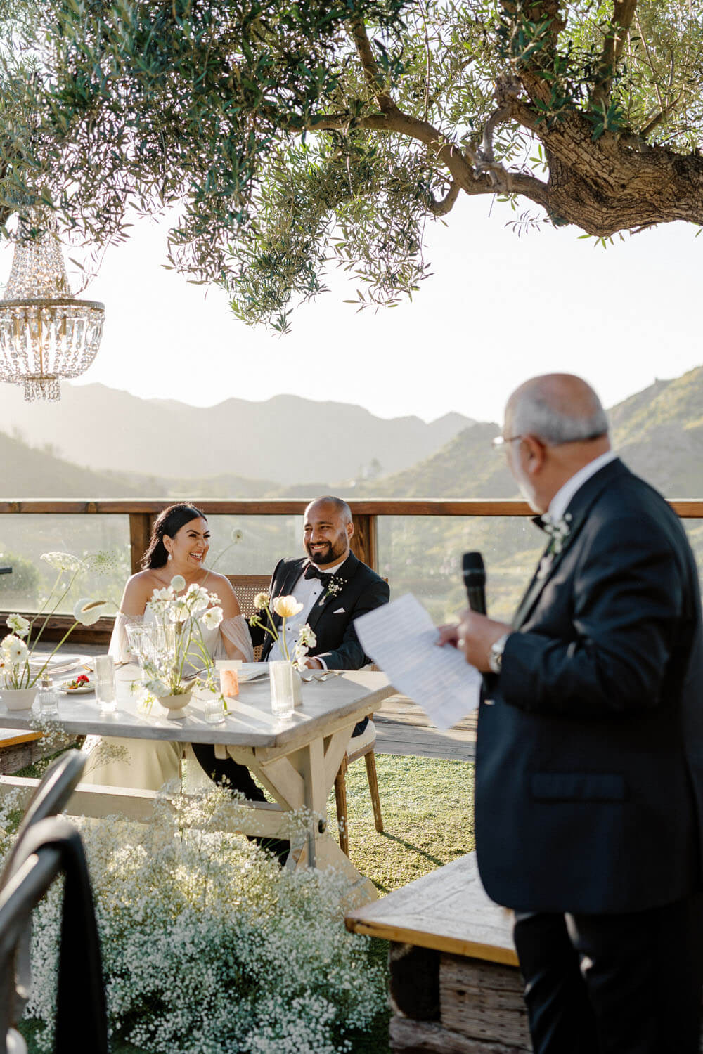 romantic green + white cielo farms wedding