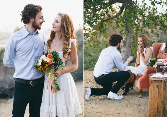 Spring engagement shoot Inspiration | Photo by Martina Micko Photo | Read more - http://www.100layercake.com/blog/?p=71696