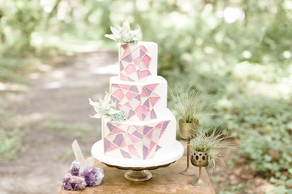 Colorful geometric wedding | Desert wedding | 100 Layer Cake