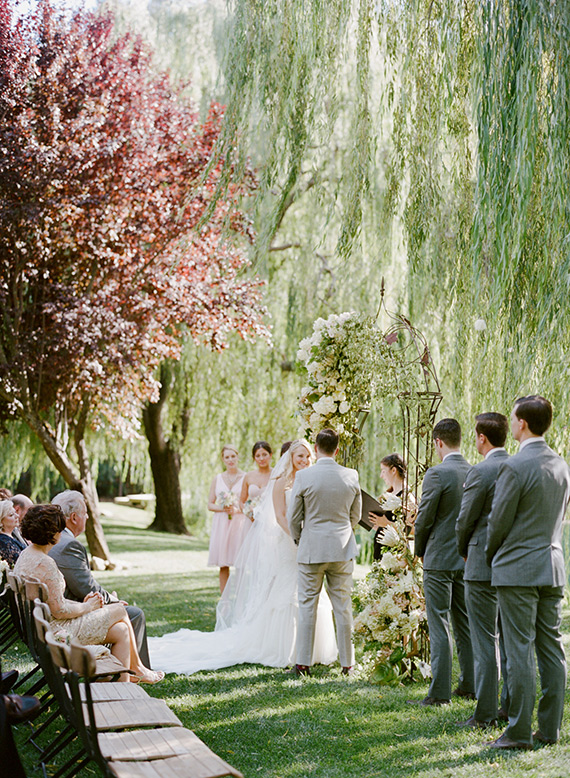 Romantic outdoor Napa wedding | Photo by Sylvie Gil | 100 Layer Cake
