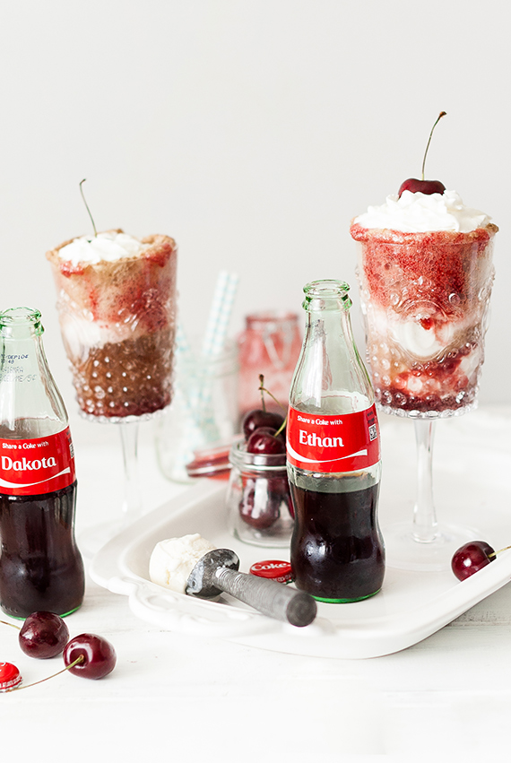 Summer Coke float recipe #shareacoke