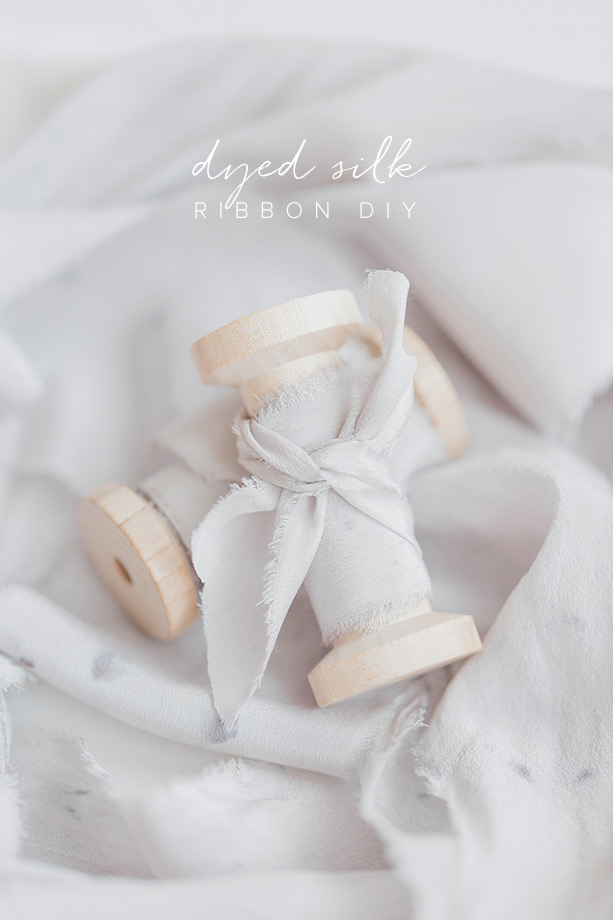 DIY dyed silk ribbon for your wedding, Plant-dyed ribbon