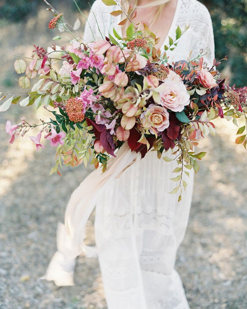 soft autumn wedding bouquet