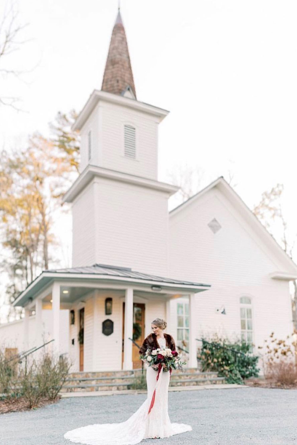 NC wedding chapel in winter