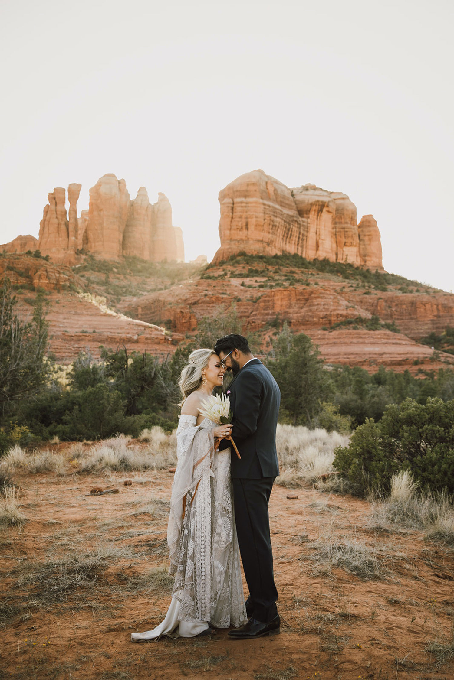 wedding portrait at Sedona chapel venue