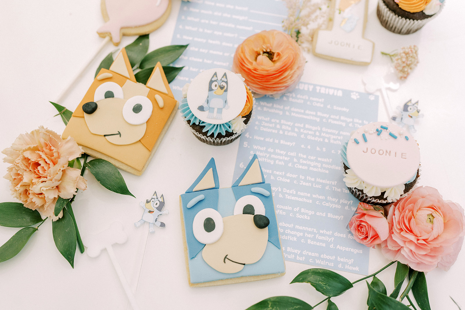 Bluey First Birthday Party - Bluey Themed Party 100 Layer Cake