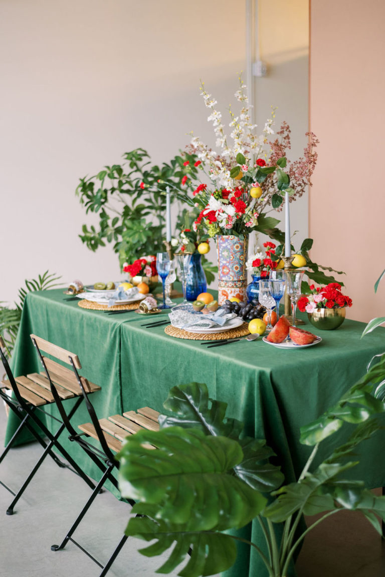 Red Wedding Ideas | Green + Red Wedding | 100 Layer Cake