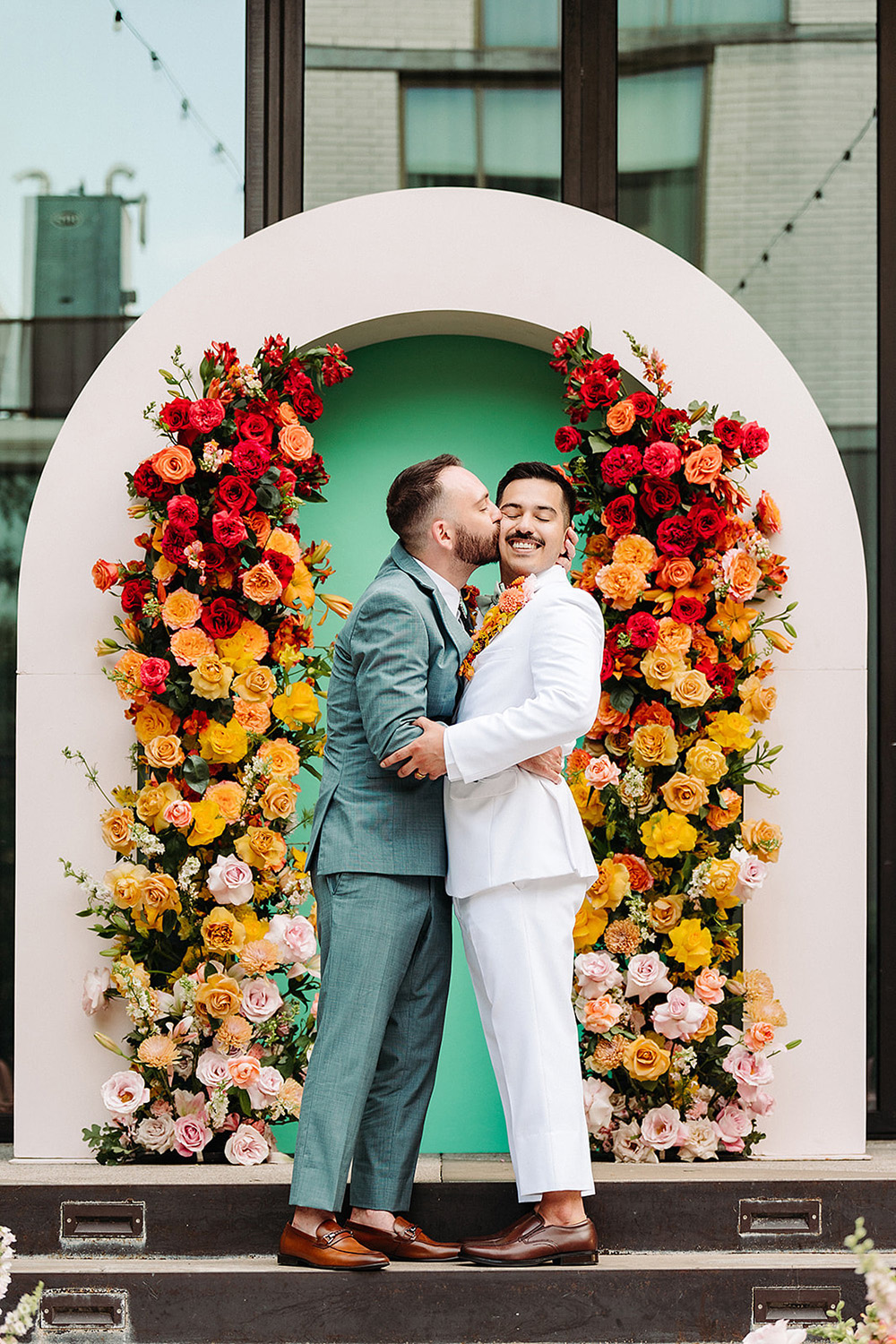 colorful austin gay wedding at the south congress hotel