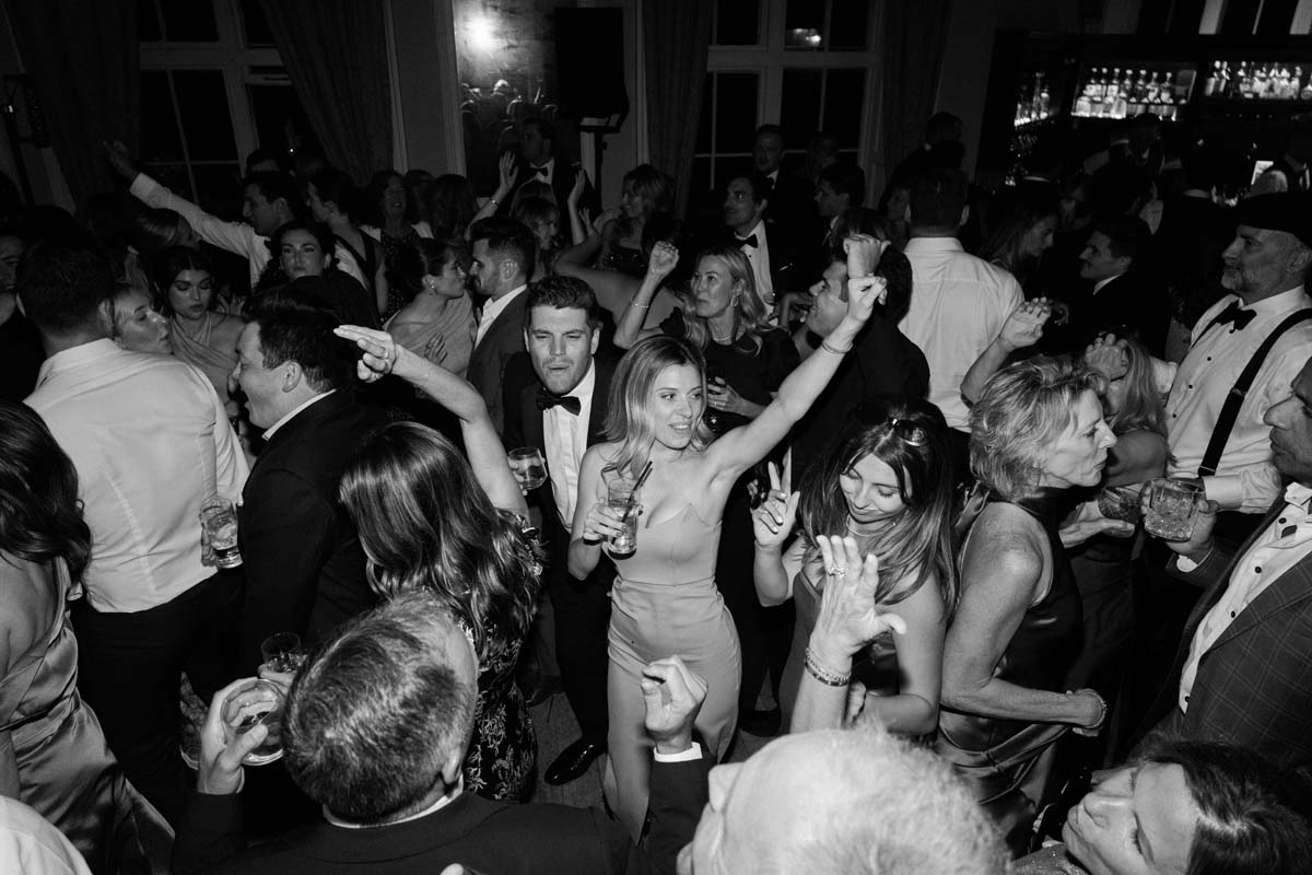 guests dancing at Irish wedding