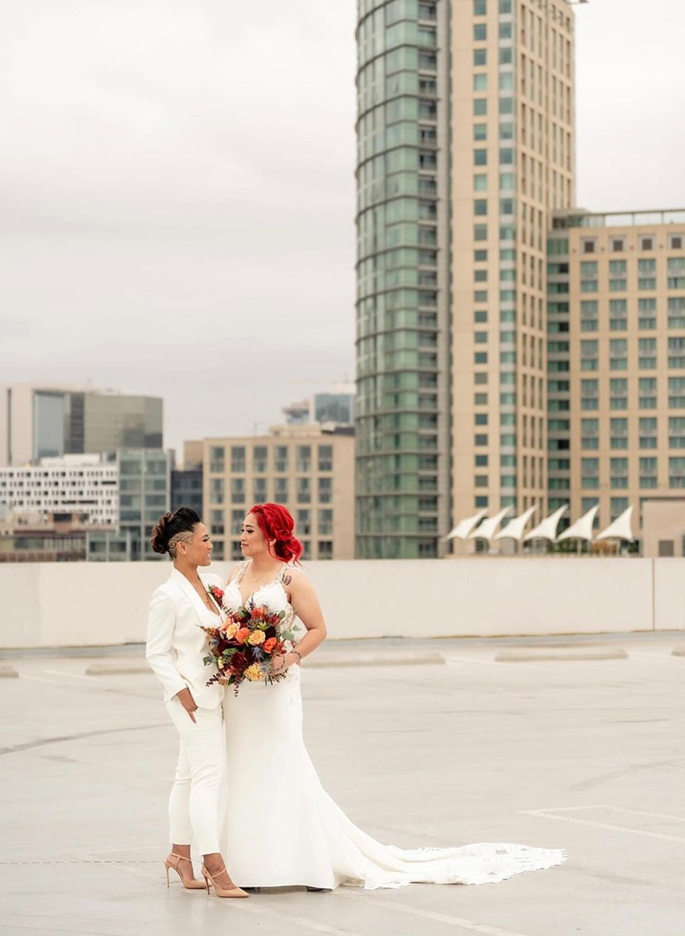 skybox wedding portrait