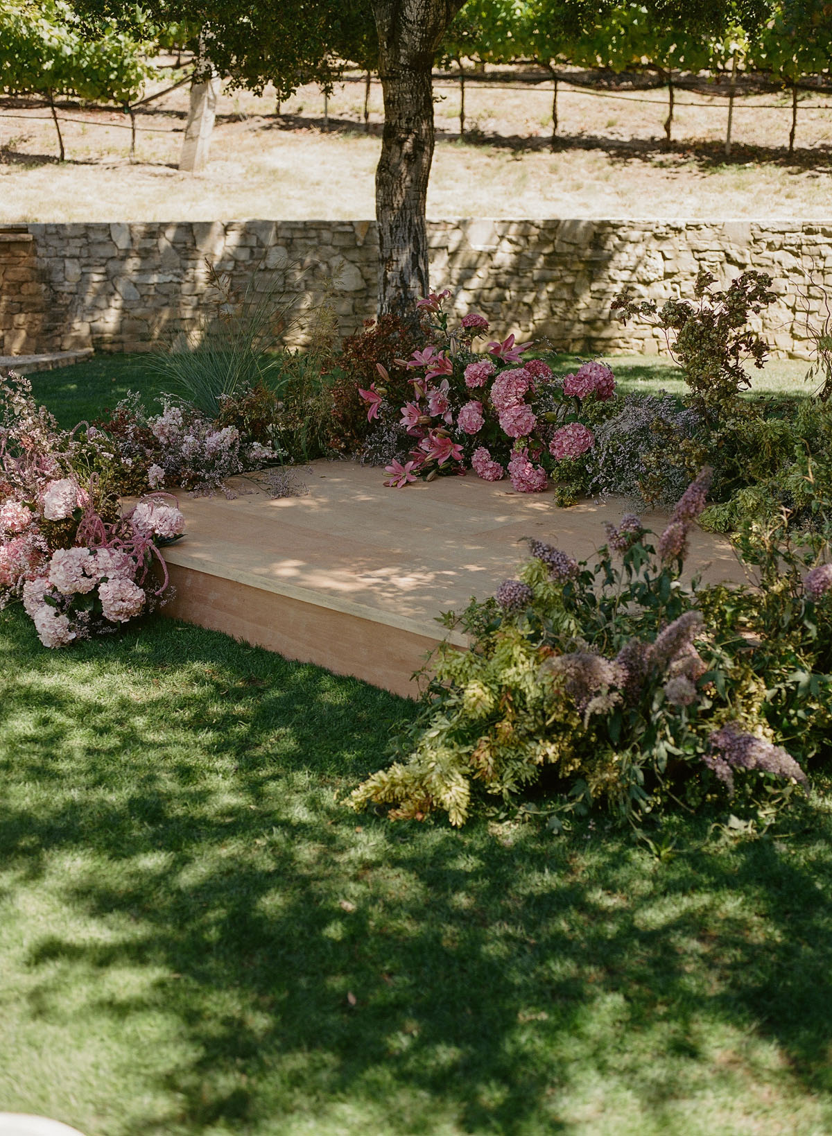 organic wild ceremony flowers