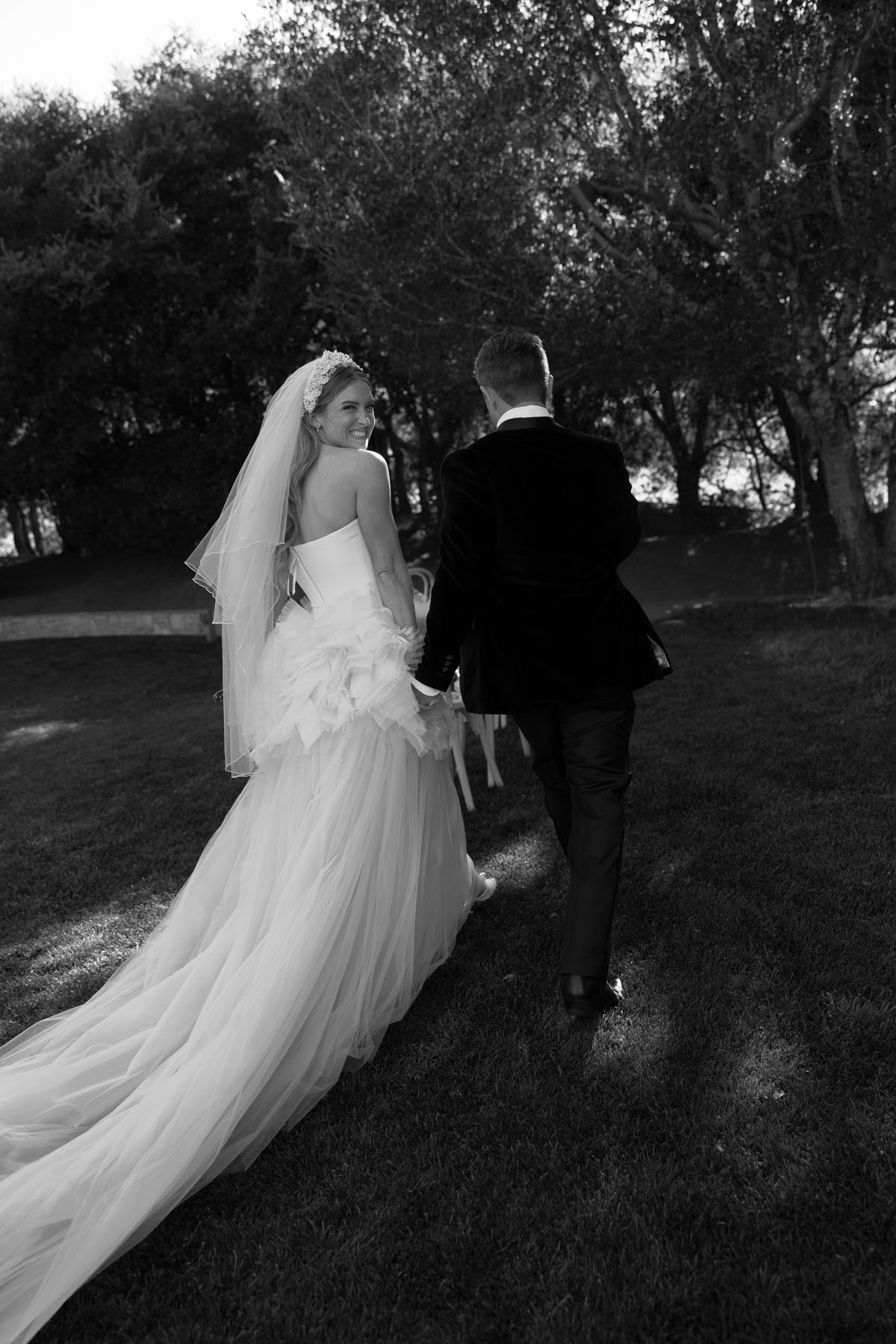 black and white wedding portraits at Carmel Valley Ranch wedding