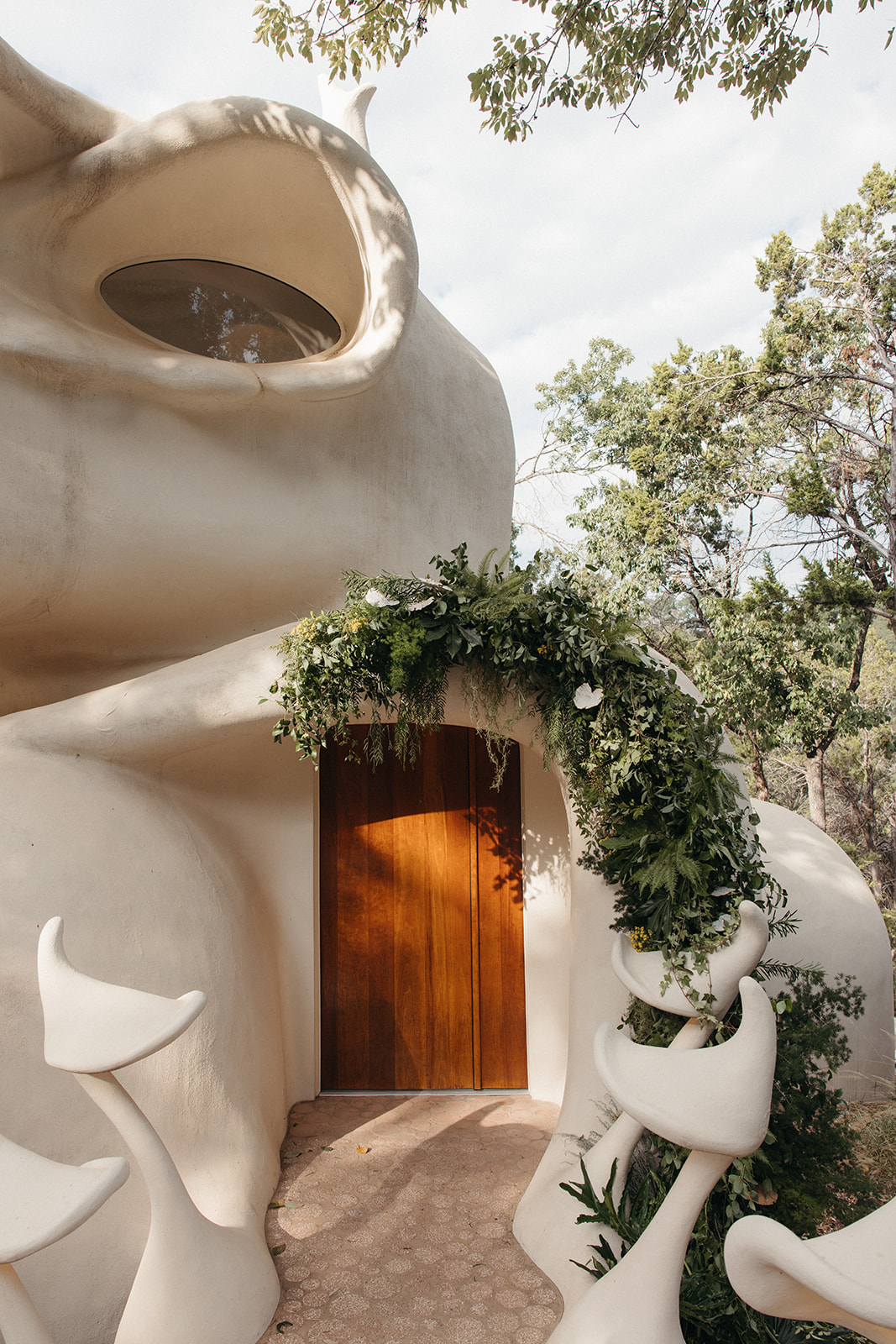 unique 1970s architectural eco friendly small Austin wedding venue 