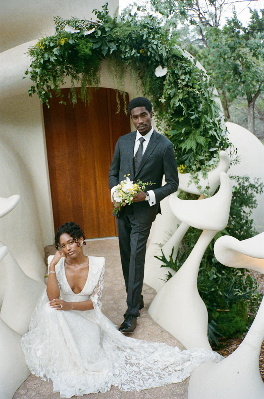 organic architecture elopement venue The Bloomhouse in Austin 