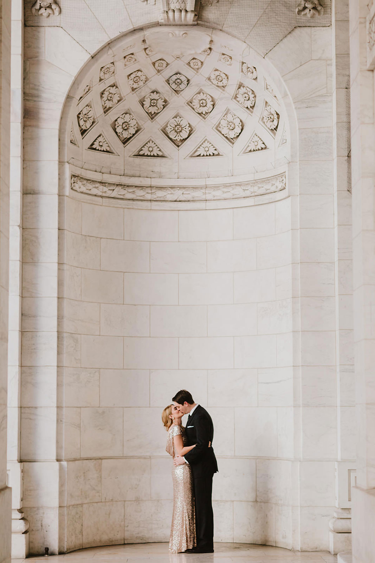 NYPL wedding portrait