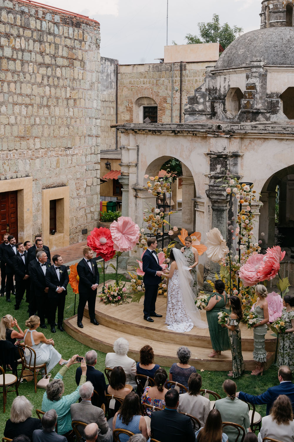 Mexico wedding ceremony at Cardenal Oaxaca