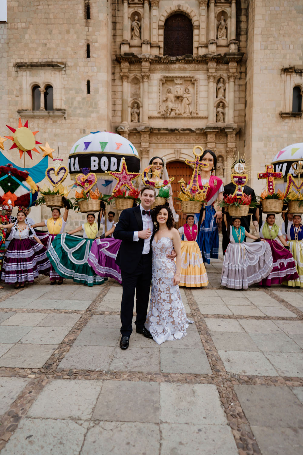 wedding parade in oaxaca mexico