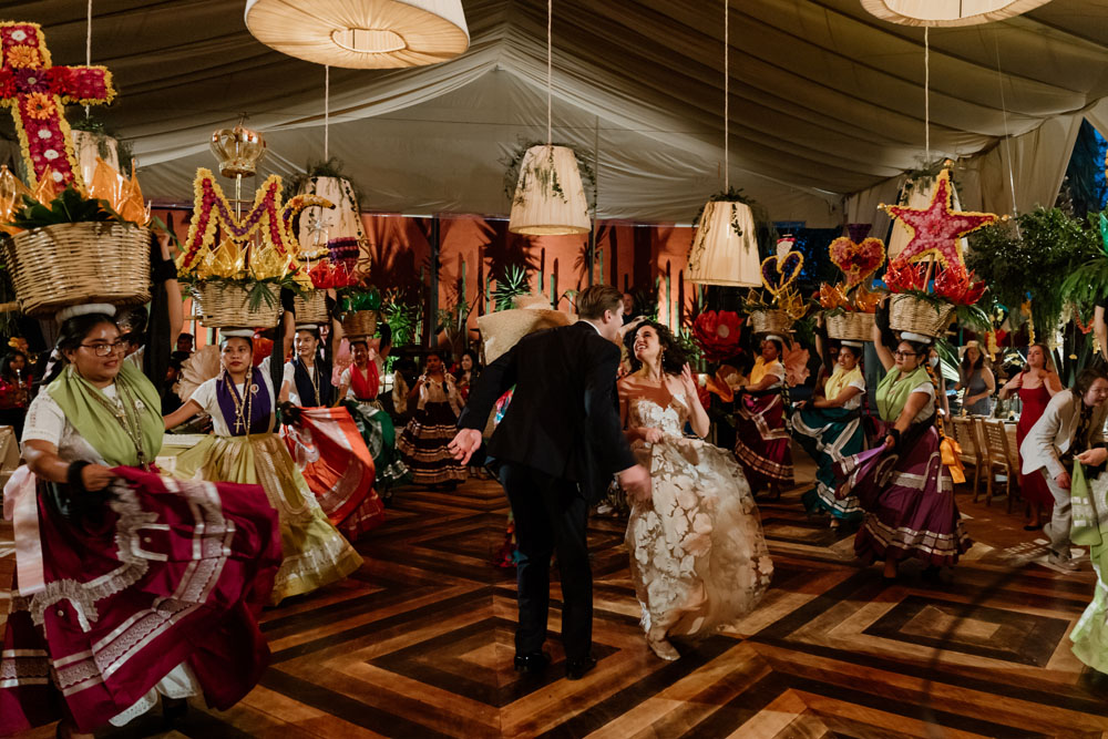 couple dancing at Oaxaca wedding in Mexico