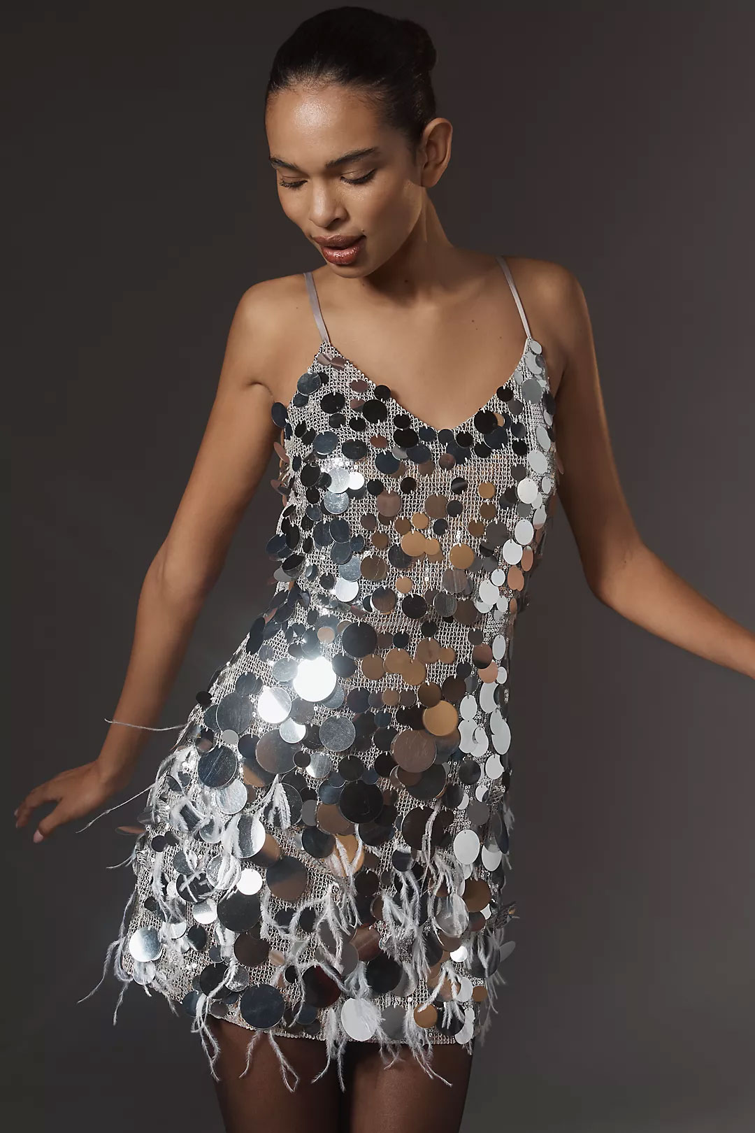 silver sequin nye dress