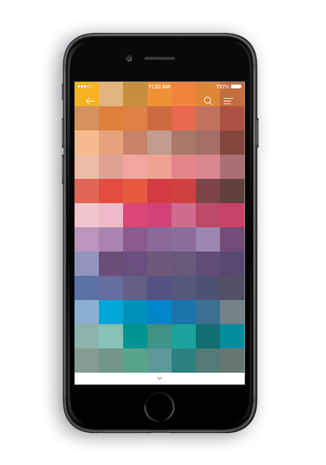 pantone studio color palette app for weddings