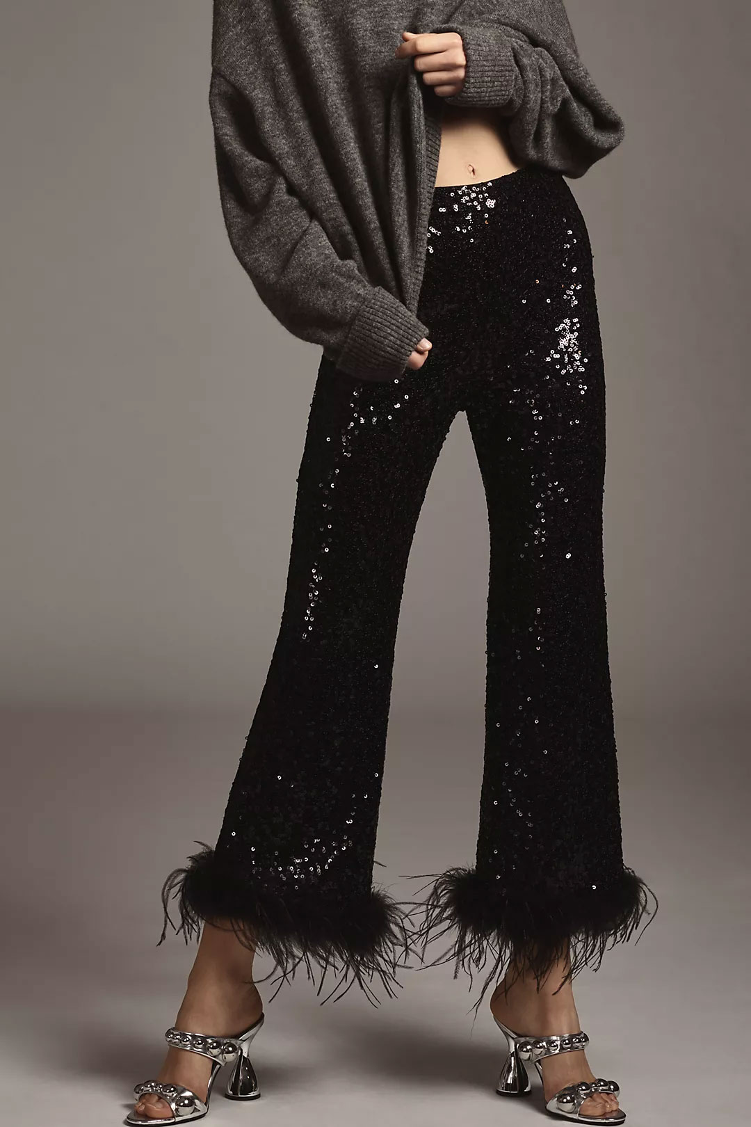 sequin pants from anthro 